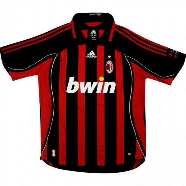 Camiseta AC Milan Primera equipación Retro 2006 2007 Rojo